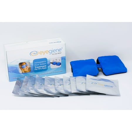 EyeGiene Starter Kit with Mask and 10 Warming Wafer Insert Packets - Two Wafers per Packet