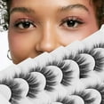 thumbnail image 1 of EyeLashes Natural Look 10 Pairs Fluffy Soft Cat Eye Lashes Corner Accent 3D False Eyelashes, 1 of 6
