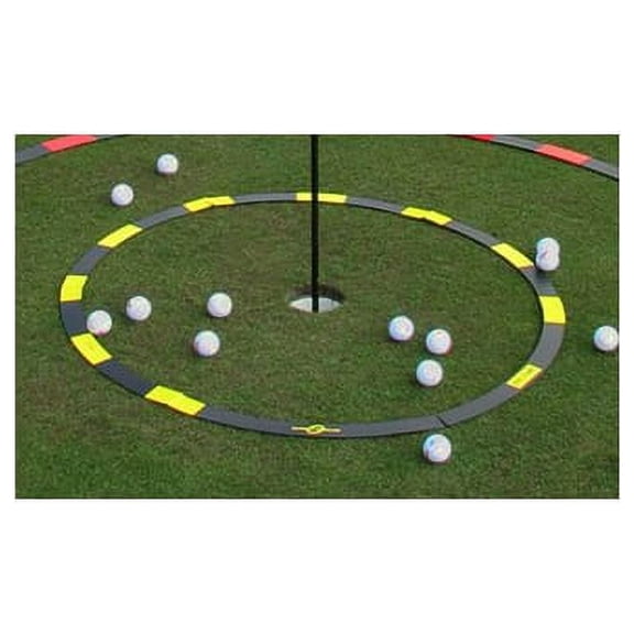 EyeLine Golf Target Circle - 3 ft Diameter Target Circle as Training Aid Ideal for Chipping and Pitching Super Thin with Foldable Configurations. Bright Color Markings Easy Sighting.