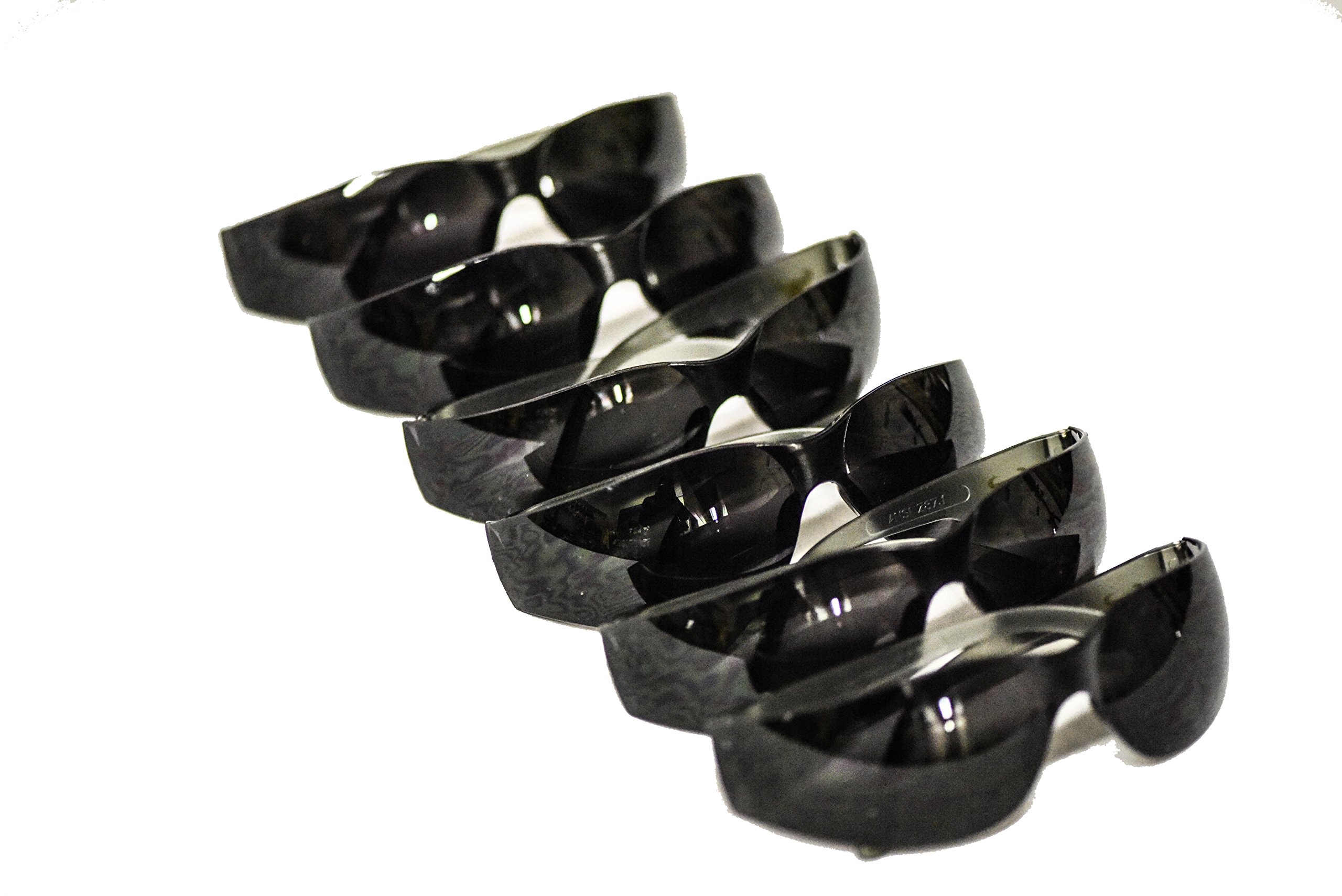 EyePRO 130176 Safety Goggles (6 Pack), Black, Scratch, Impact, and