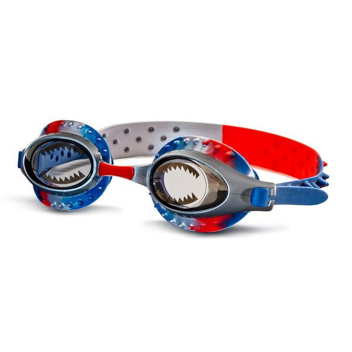 EyePop Sharkbite Swim Goggle for Children, Soft Silicone, Multi-Color, Ages 6+