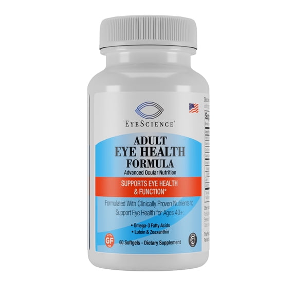 EyeScience Adult Eye Health Formula, Advanced Ocular Nutrition - 60 Softgels