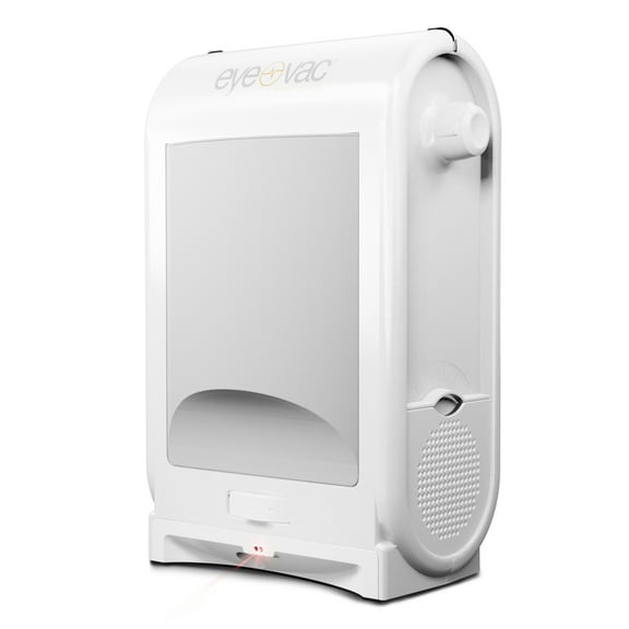 EyeVac Touchless Electric Stationary Pet Vacuum Hard Floor Cleaner, White