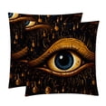 thumbnail image 1 of Eyeball Elegant Velvet Throw Pillow Covers Set with Unique Patterns - 16x16", 18x18", 20x20" - Pack of 2 for Chair Pillow Covers and Various Occasions, 1 of 6