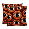 thumbnail image 1 of Eyeball Set of 2 Velvet Throw Pillow Covers Inserts for Bed Pillow, Decorative Pillows - 16x16 18x18 20x20 Inches with Unique Patterns for Various Occasions, 1 of 6