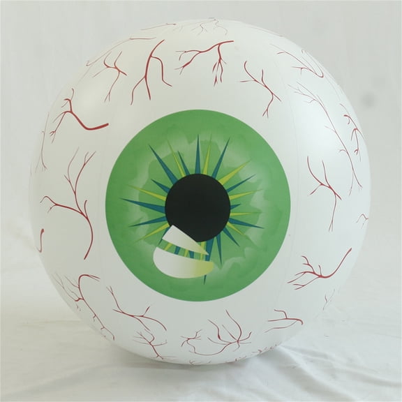 Eyeball Shaped Balloons, Inflatable Eyeball Decoration for Halloween Parties Lightweight Party Decorative Balloons for Fun Photo Props Green