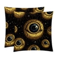 thumbnail image 1 of Eyeball Throw Pillow Covers - Set of 2 - Unique Patterns, 16x16, 18x18, 20x20 Inches - Bed Pillow Decor for Home for All Occasions, 1 of 6