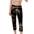thumbnail image 1 of Eyeball Women Pants: High Waist Capris Not See-Through Printed Leggings,for Running, Fitness, Yoga, 1 of 6