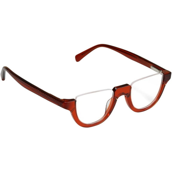 Eyebobs 3407 DEEP LEE 01 Unisex Half Rim Reading Glasses, +1.25