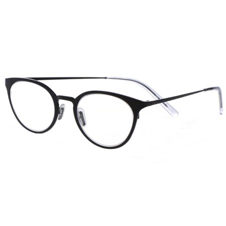 Eyebobs 600-00 Unisex Jim Dandy Black Reading Glasses, +3.50
