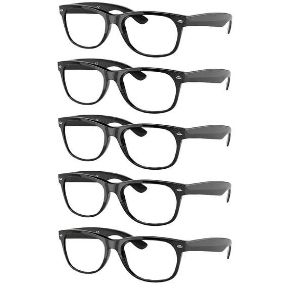 Eyebogo Taylor Value 5-Pack Blue Blocker Unisex Designer Reading Glasses, 2.00