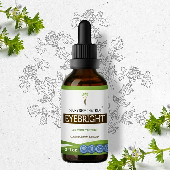 Eyebright Tincture Alcohol Extract, Responsibly farmed Eyebright (Euphrasia officinalis) Dried Herb 2 oz