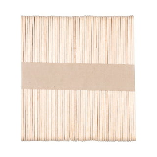 Mibly Wooden Wax Sticks 200 Pack - Eyebrow, Lip, Nose Small Waxing  Applicator 
