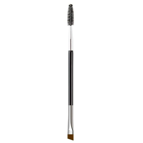 Eyebrow Brush, Professional Double-Ended Angled Eye Brow Brush and Spoolie Brush (Black)