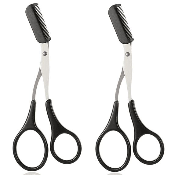 Eyebrow Comb Scissors,Trimmer Eyebrow Eyelash Hair Remover Tool, Eyebrow Grooming Beauty Tools Set With A Free Eyebrow Comb