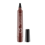 Eyebrow Contouring Pen, Eyebrow Pencil Brown Makeup, Magical Precise Waterproof Brow Pen, 4 Tipped Precise Brow Pen, Smudge-Proof, Stays on All Day, Create Natural Eyebrow Color