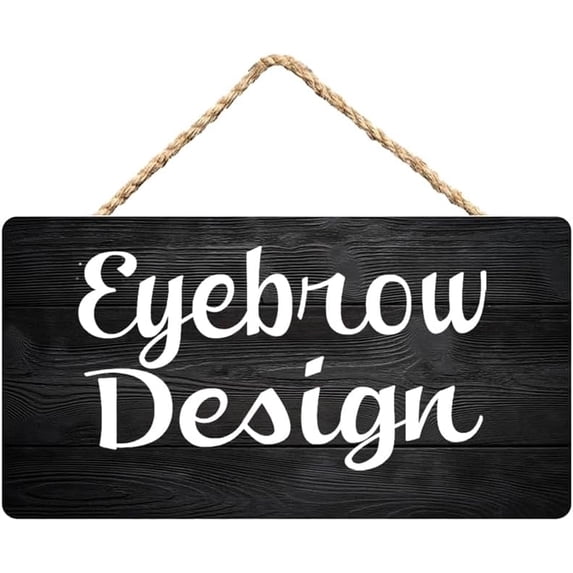 Create Salon Eyebrow Design Wooden Wall Hanging Sign, Salon Decor for Estheticians ...