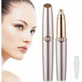 thumbnail image 1 of Eyebrow Epilator, Eyebrow Hair Remover for Women, Battery Operated Electric Eyebrow Trimmer and Shaper for Smooth Trimming, Rose Gold Eyebrow Razors, 1 of 7
