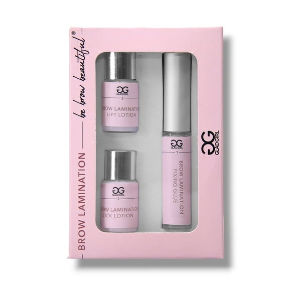 GladGirl Shaping Eyebrow Lamination Kit, Includes Lift, Lock, Glue, 10-15 Applications