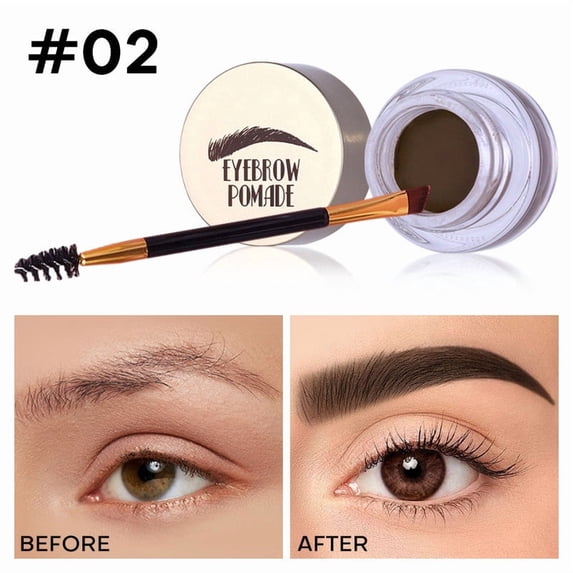Eyebrow Mascara With Brush Applicator, Long Lasting Waterproof Brow Gel For Three Dimensional Natural Brows, Smudge Proof Shaping