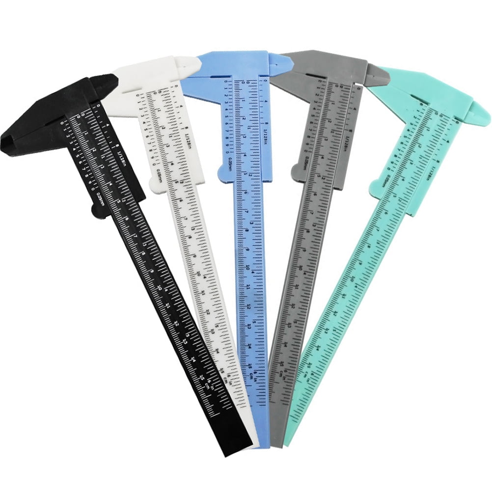 Eyebrow Measuring Ruler Pocket Mini Tool Makeup Stencil Pipe Caliper ...