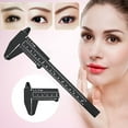 thumbnail image 1 of Eyebrow Microblading Measurement Tool Reusable Makeup Stencil Ruler for Precise Symmetrical Brow Design, 1 of 4