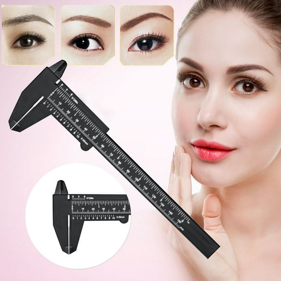 Eyebrow Microblading Measurement Tool Reusable Makeup Stencil Ruler for Precise Symmetrical Brow Design