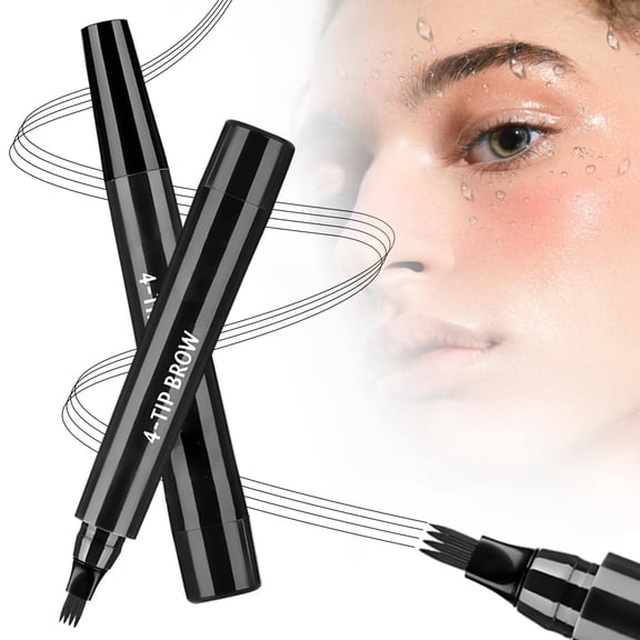 Eyebrow Microblading Pen Waterproof 4-Point Tip Pencil, Long Lasting Natural Brow Liner and Filler, Smudge Resistant Formula for Defined Arches, Easy Application, 5ml