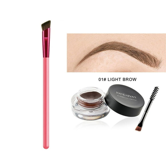 Eyebrow Pen,4D Laminated Brow Grooming Kit, Eyebrow Brush, 4D Laminated Brow Starter Kit, 4D Hair Stroke Brow Stamp Brush with Waterproof Eyebrow Gel