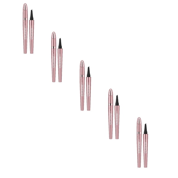 Eyebrow Pencil 4 Tip Microblade Pen - Long-Lasting Liquid Brow Pencil, 1ml, Waterproof, 3D Natural Brows, Microblade Precision, Makeup Tool, Women, Travel, Holiday Gift, 1PC*5 Makeup Organizers