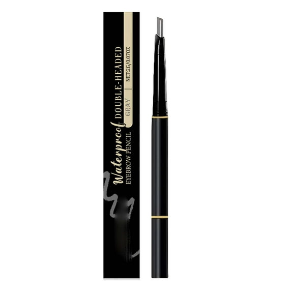 Eyebrow Pencil, Double Headed Eyebrow Pencil, Long Lasting Smudge Proof Brow Definer, Comfortable Grip Precision Brow Makeup Tool