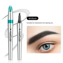 Eyebrow Pencil, Eyebrow Microblading Pen, Long Lasting Waterproof 4 Point Brow Pen, Natural Looking Defined Eyebrow Makeup Tool with Smudge Proof Metal Tip Applicator