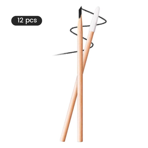 Eyebrow Pencil, Eyebrow Pen, Wooden Eyebrow Positioning Pen for Natural Defined Brows, Sweat-Proof and Long-Lasting Makeup Tool, Easy to Draw and Remove, Multi-Use Cosmetic Pencil