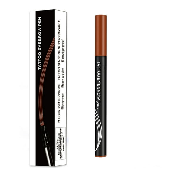 Eyebrow Pencil, Four Pronged Eyebrow Pen, Natural Three-Dimensional Eyebrow Makeup, Sweatproof Long-Lasting Eyebrow Color Rendering, Soft Refill Detailing, Smudge Resistant