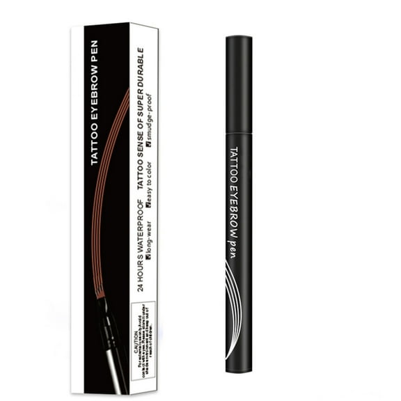 Eyebrow Pencil, Four Pronged Eyebrow Pen, Natural Three-Dimensional Eyebrow Makeup, Sweatproof Long-Lasting Eyebrow Color Rendering, Soft Refill Detailing, Smudge Resistant
