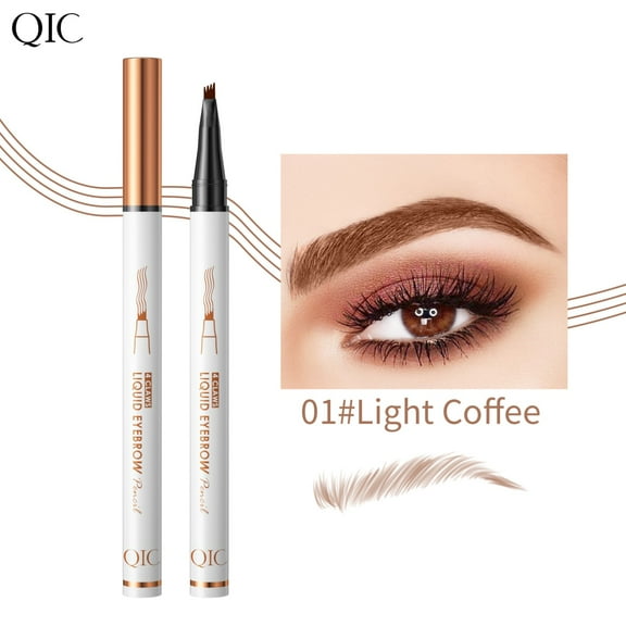 Eyebrow Pencil, Long Lasting Eyebrow Pen, Four Claw Design Non Smudging Waterproof Makeup, Natural Realistic Eyebrow Shaping, Sweat Resistant Liquid formula
