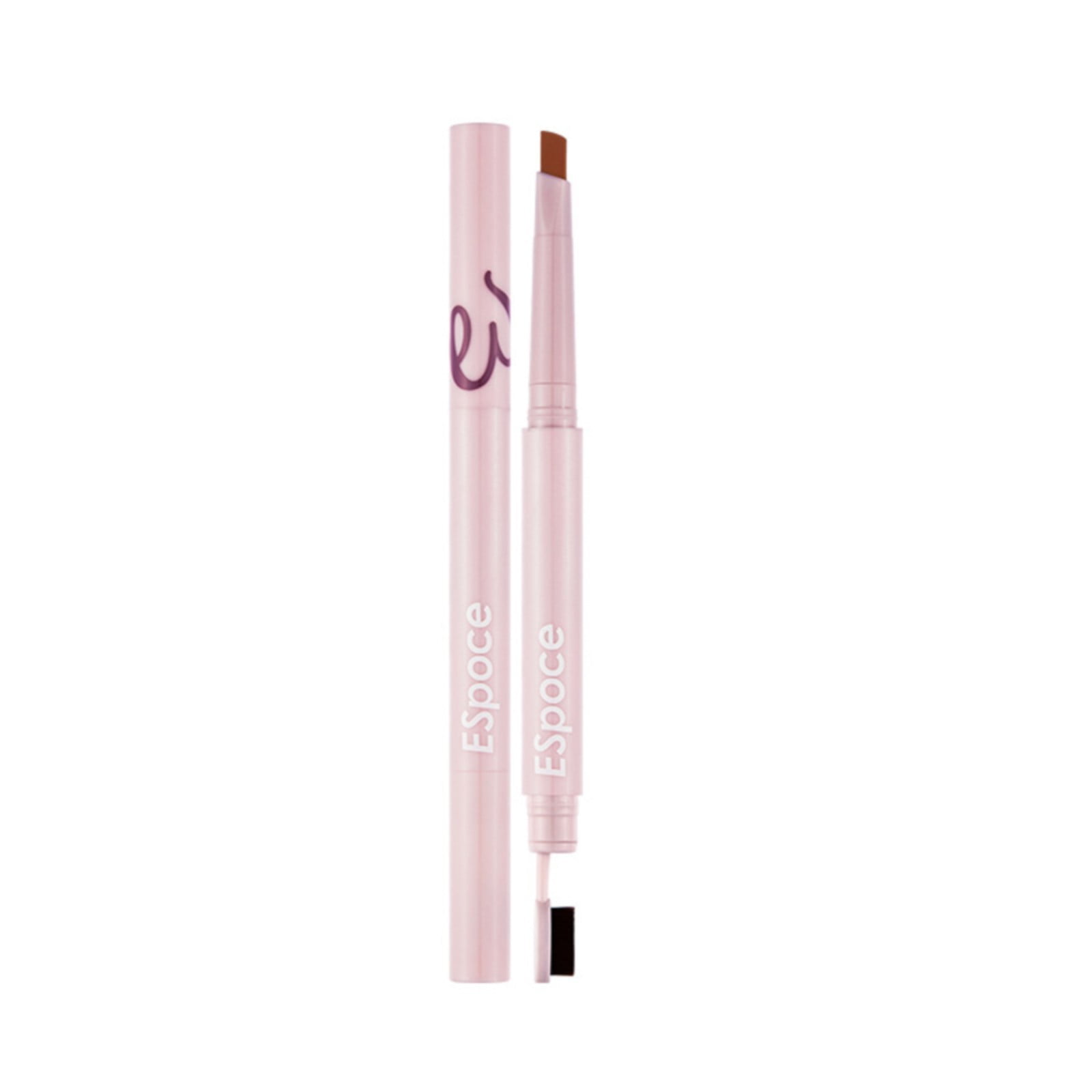 Eyebrow Pencil Medium Brown, 2 in 1 Double Ended Eyebrow Pencil with