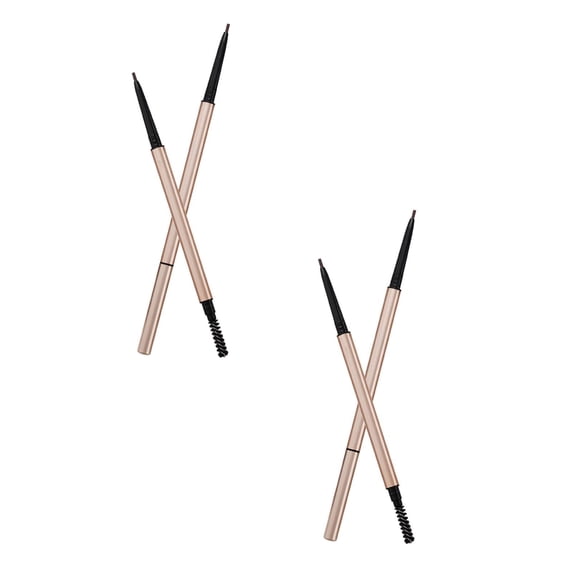 Eyebrow Pencil - Ultra Fine Mechanical Pencil, Waterproof, Dual End Brow Pencil with Spoolie, Smooth Blend, Precise Tip, Long-Lasting, Natural Look, Eyebrow Makeup, Men and Women, 0.63oz, 1 Pack
