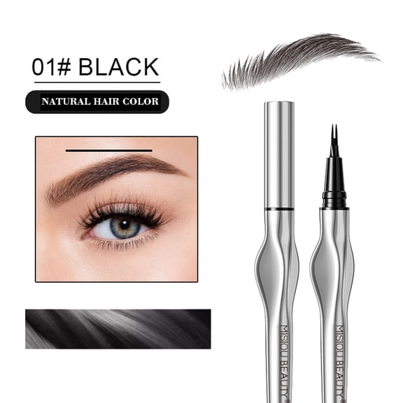 Eyebrow Pencil, Waterproof Eyebrow Pencil, Long Lasting Non Smudging Non Fading Bifurcated Water Eyebrow Pencil, Extremely Fine Precision Design