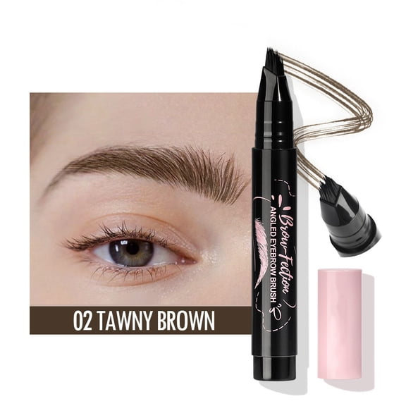 Eyebrow Pencil Waterproof Long Lasting Multi fork Eyebrow Pencil Precise Natural Shaping Easy Outline Eyebrow Contours Smudge Resistant Sweat Proof Gentle Care Non Irritating Eyebrow Makeup Tool