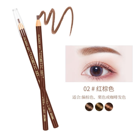 Eyebrow Pencil, Waterproof & Smudge-Proof, 24-Hour Long-Lasting Formula for Sculpted, Natural-Looking Brows. Suitable for Daily Wear and Workouts.