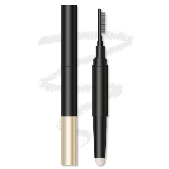 Eyebrow Pencil Waterproof for Women, Sculpt-n-Stay Brow Pencil & Gel, Dual-Sided Natural Soft Textured Eyebrow Pencil, Daily Look Eyebrow Makeup with Brow Brush for Adults Ladies Beginners Travel