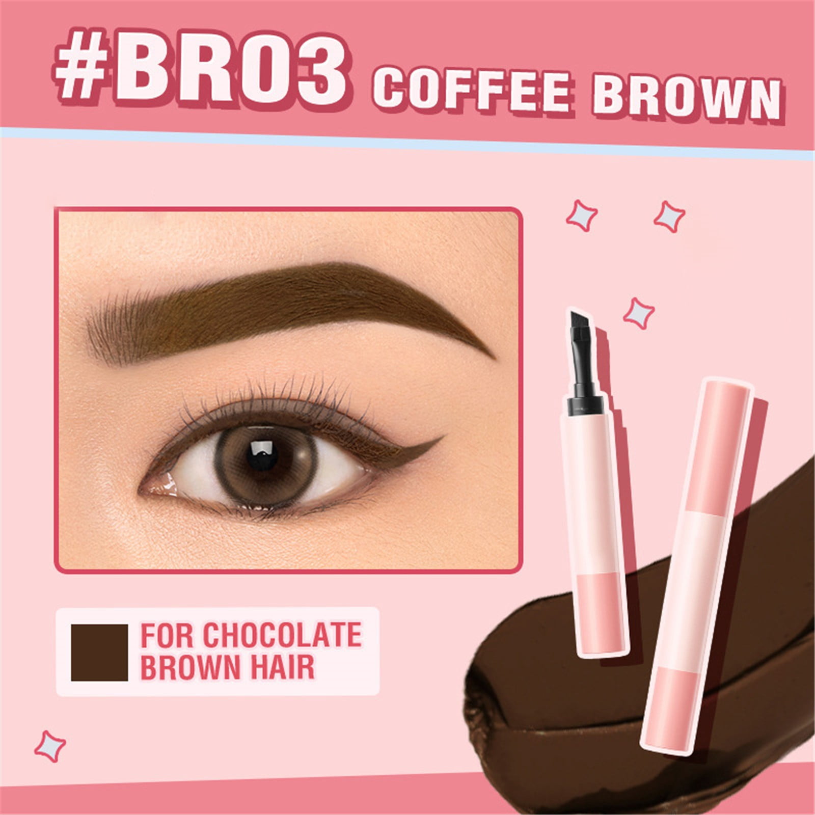 Eyebrow Pencil for Women, Liquid Eyebrow Brush 2024 New Brow Fection