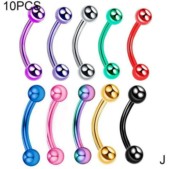 Eyebrow Piercing Helix Cone Eyebrow Piercing Lip Skin Labret Rings Earring Tragus Barbell Piercings Body Jewelry Unisex V8J3