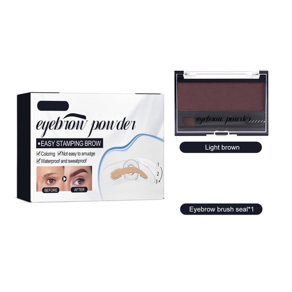 Eyebrow Powder Color Eyebrow Powder Set Color Natural Long Lasting And Not Easy To Fade Dyeing Lazy Person Seal Eyebrow Powder,B