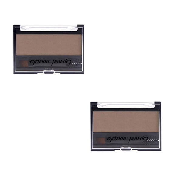 Eyebrow Powder Kit - Eye Brow Powder for Women, Long-Lasting Waterproof Brow Filler, ONE Shade, Double-Ended Brush, Full Defined Natural Brows, Soft & Smooth Texture, Brow Shaping Kit, Women 1 PC*2