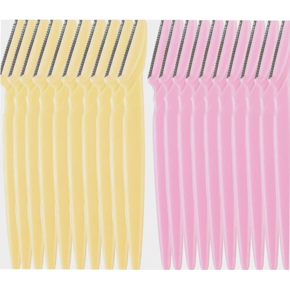 Eyebrow Razor, 20 Pcs Eyebrow Razors Multipurpose Exfoliating Dermaplaning Tool Trimming and Shaving Grooming Eyebrow Face Razor and Eyebrow Shaper For Women and Man