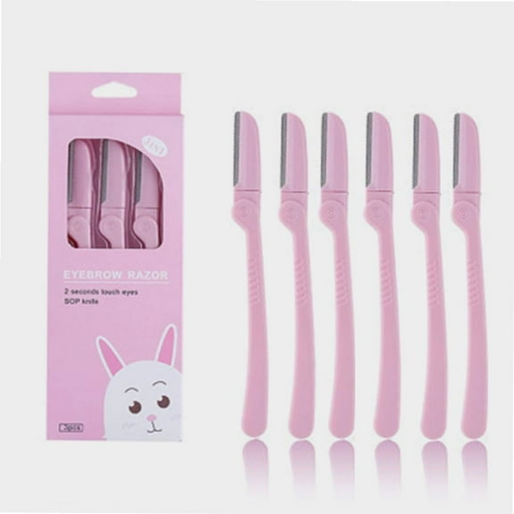 Eyebrow Razor Eyebrow Shaver Eyebrow Shaper Facial Razor with Precision Cover,Portable Eyebrow Hair Shaper Razor Knife Shaver Trimmer Shaving Grooming Remover Kit for Women Ladies(6Pcs)