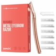 thumbnail image 1 of ZOMCHI Eyebrow Razor, Face Dermaplane Razors for Women&Men, Eyebrow Trimmer Shaper with Precision Cover,Facial Shaver with 6 Blades,Dermaplane Razor Rose Gold, 1 of 9