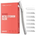 thumbnail image 1 of ZOMCHI Eyebrow Razor, Face Razors for Women&Men, Eyebrow Trimmer Shaper with Precision Cover,Facial Shaver with 6 Blades Silver, 1 of 9